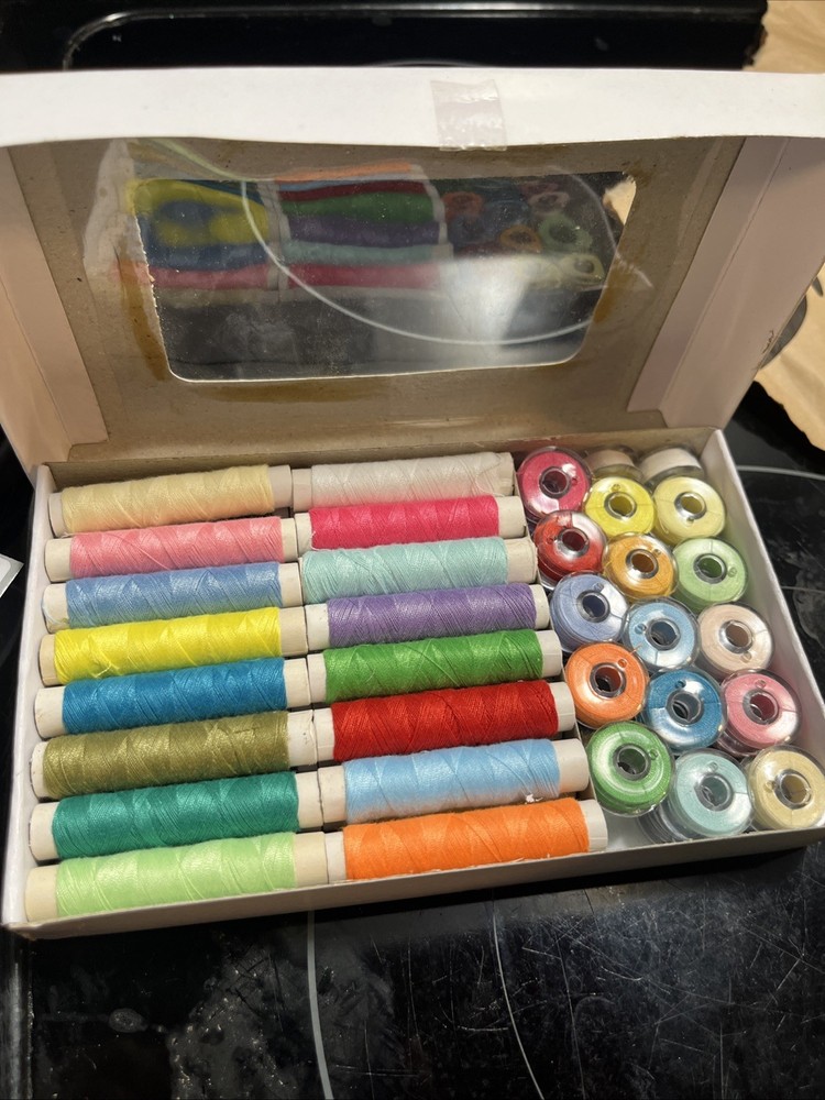 Sewing Machine Thread Kit 32 Colors And 32 Bobbins