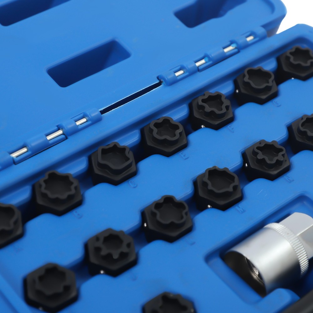 22pc Audi Wheel Locking Key Locking Wheel Bolt Nut Removal Set Master Key Kits