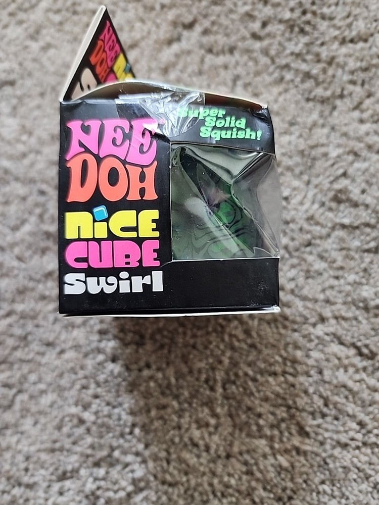 Nee Doh Swirl Green nice Cube squishy stress relief