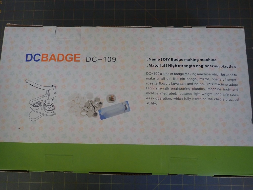 DCBadge DC-109 Badge Making Machine DIY Kit