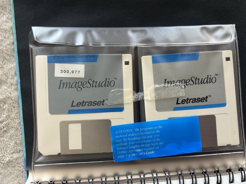 ImageStudio Letraset. Vintage software for Apple Macintosh