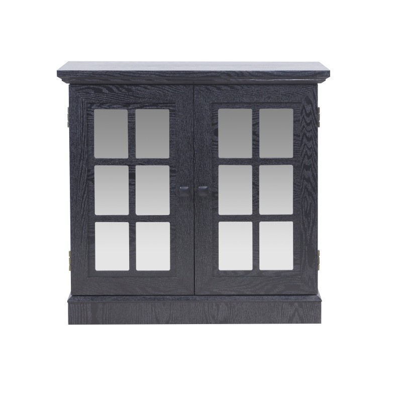 Storage Sideboard Cabinet with Decorative Acrylic Mirrored Doors Adjustable