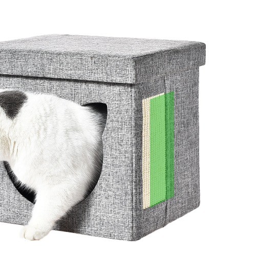 Vibrant Life Cat Cube Condo, GRAY
