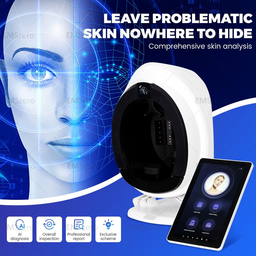 8 Spectra 3D Skin Scanner Facial Analyzer Intelligent Analysis System Machine
