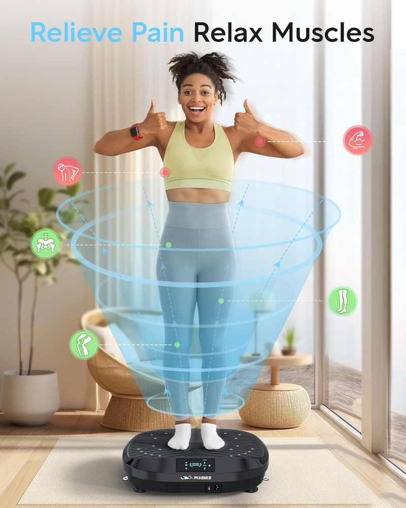 FLYBIRD Vibration Plate- 4D & Oscillation Two Types Vibration Platform, Whole &