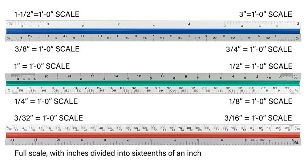 Paquete De 3 Reglas De Escala Arquitectonica , Escala De Arquitecto Triangular