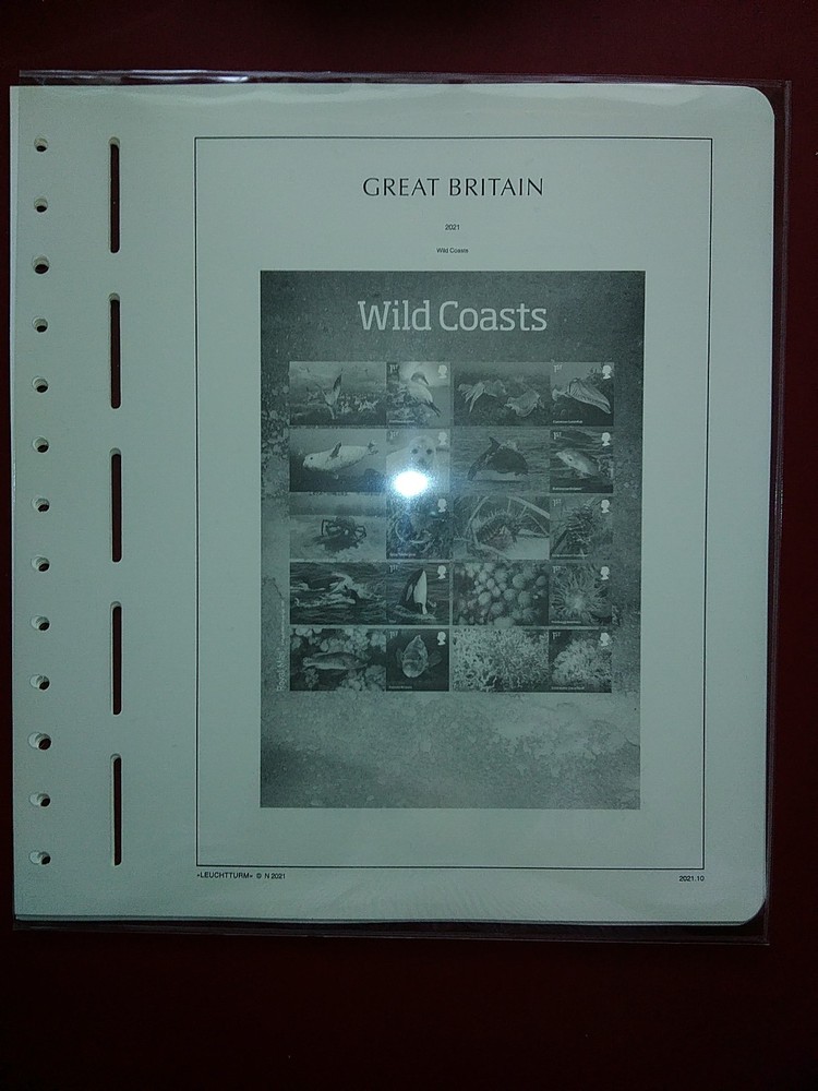 LIGHTHOUSE Commemorative Hingeless album pages Great Britain 2021 Used R2021