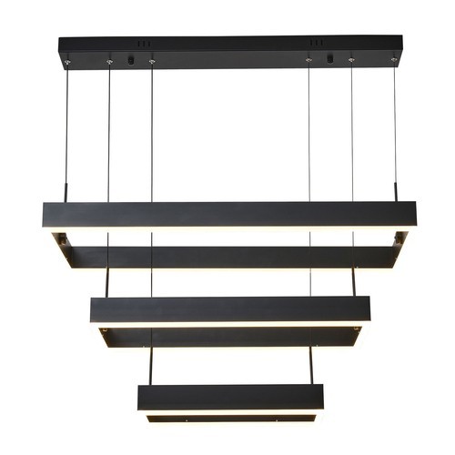 Modern LED Ceiling Light Hanging Pendant Lamp Dimmable Chandelier W/ Remote
