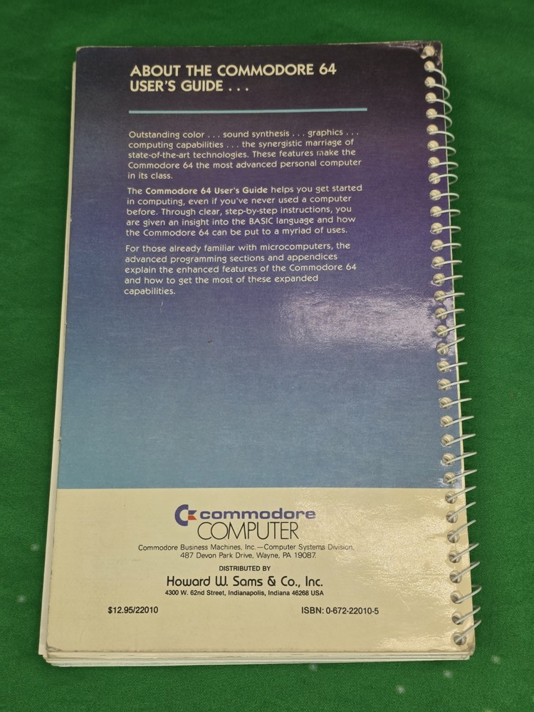 Vintage Commodore 64 User's Guide Book 1984