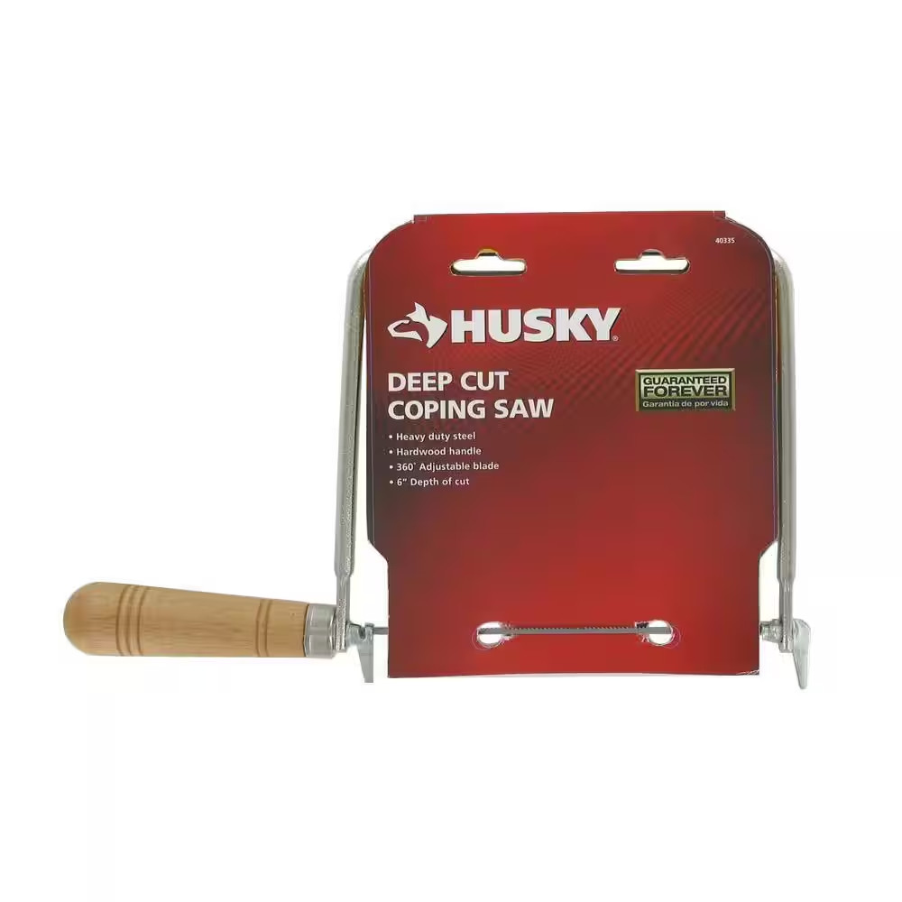 6 In. Coping Saw with Wood Handle