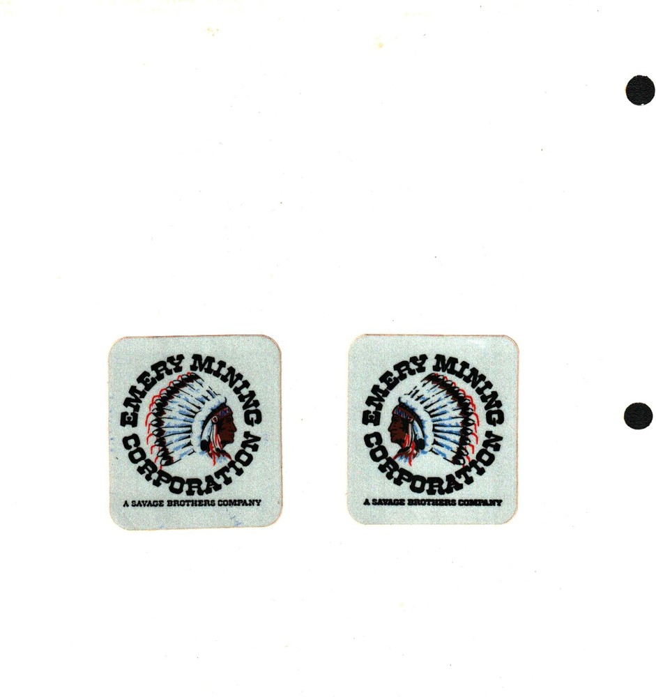 2 DIFFERENT EMERY COAL CO. COAL MINING STICKERS # 200