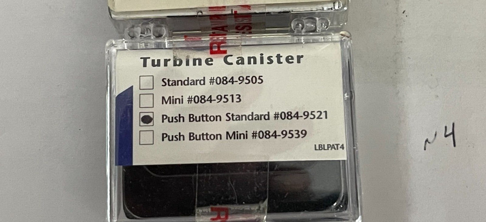 Patterson Dental Turbine Canister push button standard