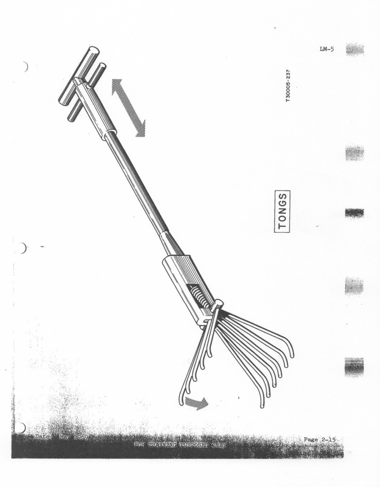 NASA APOLLO 11 LUNAR MODULE (LM-5) STRUCTURES DOCUMENT FOR ASTRONAUT TRAINING
