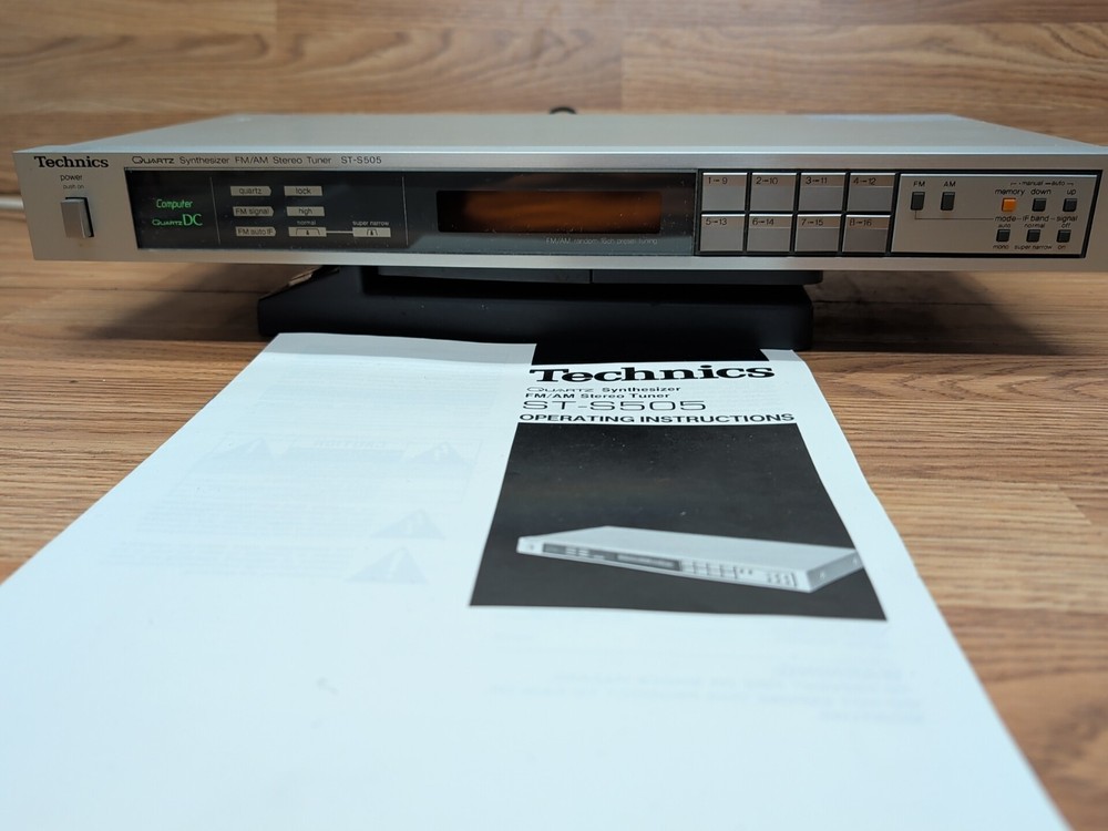 Technics ST-S505 Quartz DC AM/FM Stereo Tuner - Tested & Working!