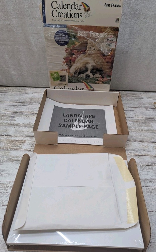 Calendar Creations Computer Software Vintage 3.5 Floppy