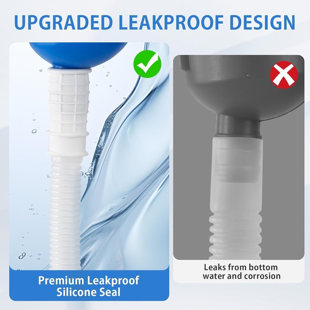 68oz Portable Urinal for Men - Spill-Proof Nighttime Solution with Cuttable Hose