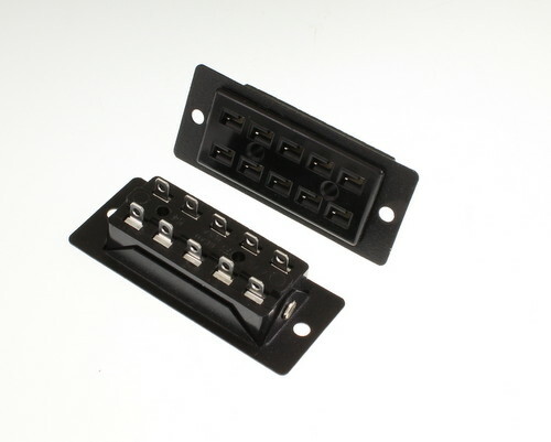 1x Beau Cinch S5410SB Jones 10 Pin Socket Connector Shallow Bracket Side