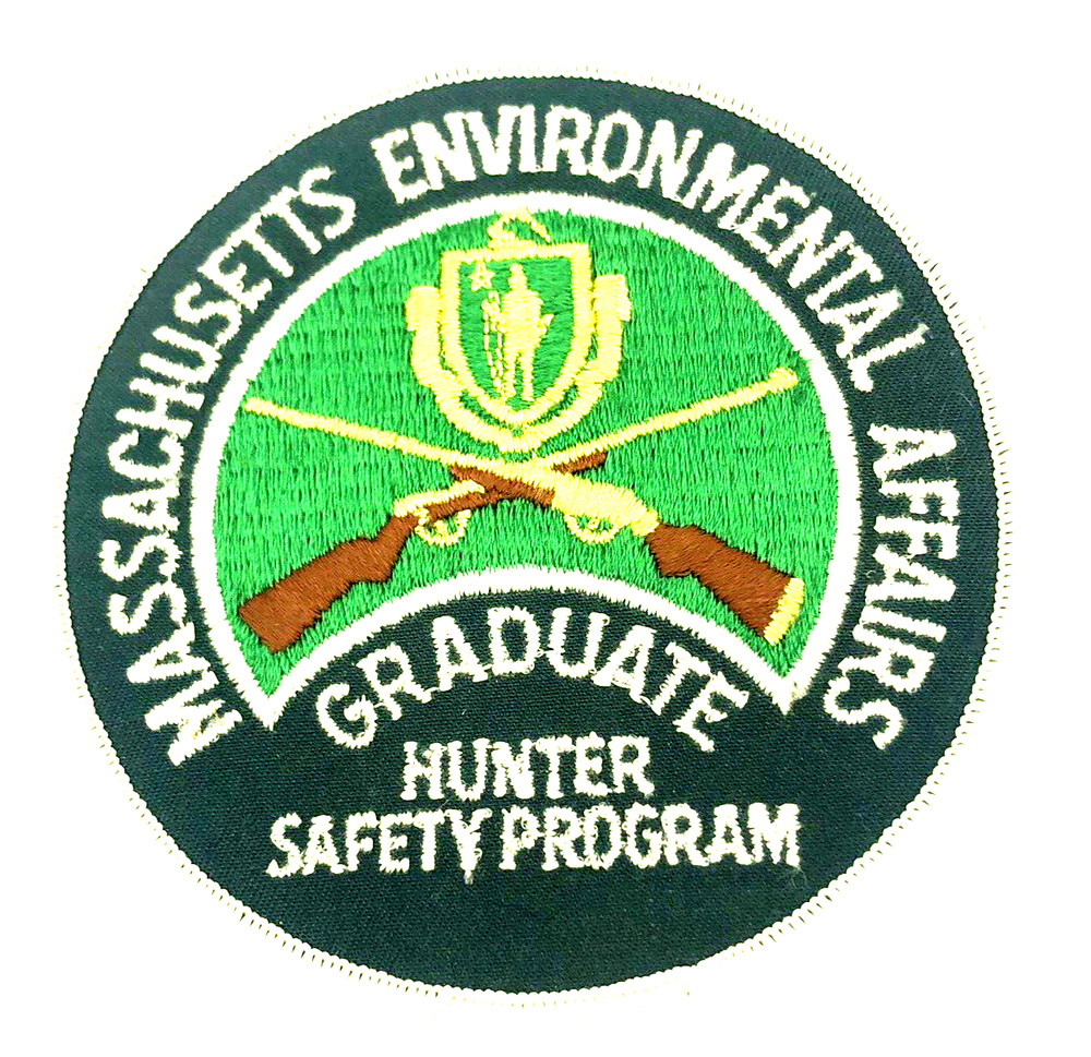 4".3/4 Massachusetts Environmental Affairs Graduate Hunter Safety Program Patch