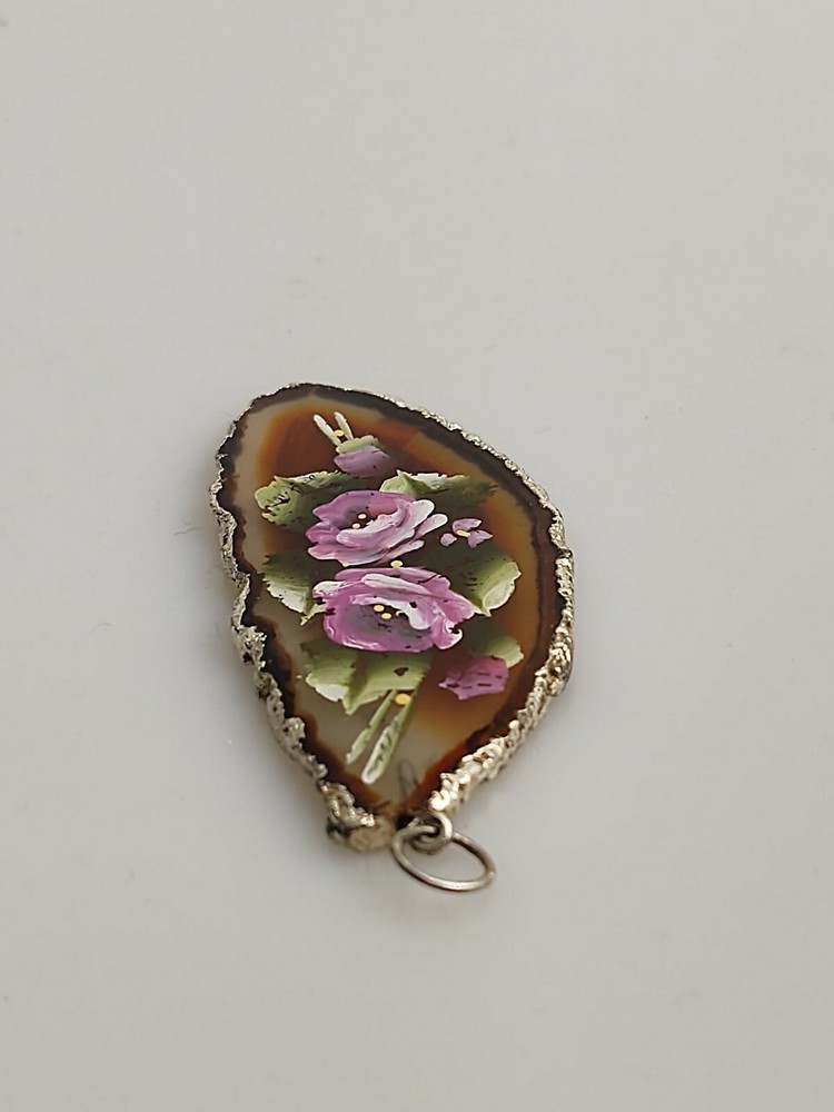 Hand Painted Geode Sliver (JY16)