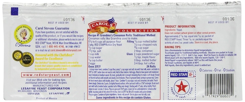 Active Dry Yeast, 3 Count