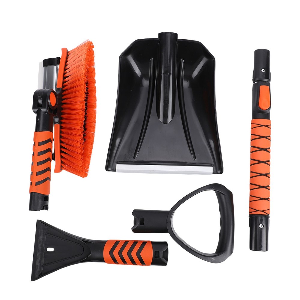 4 In 1 Extendable Snow Brush Ice Scraper For Car Windshield