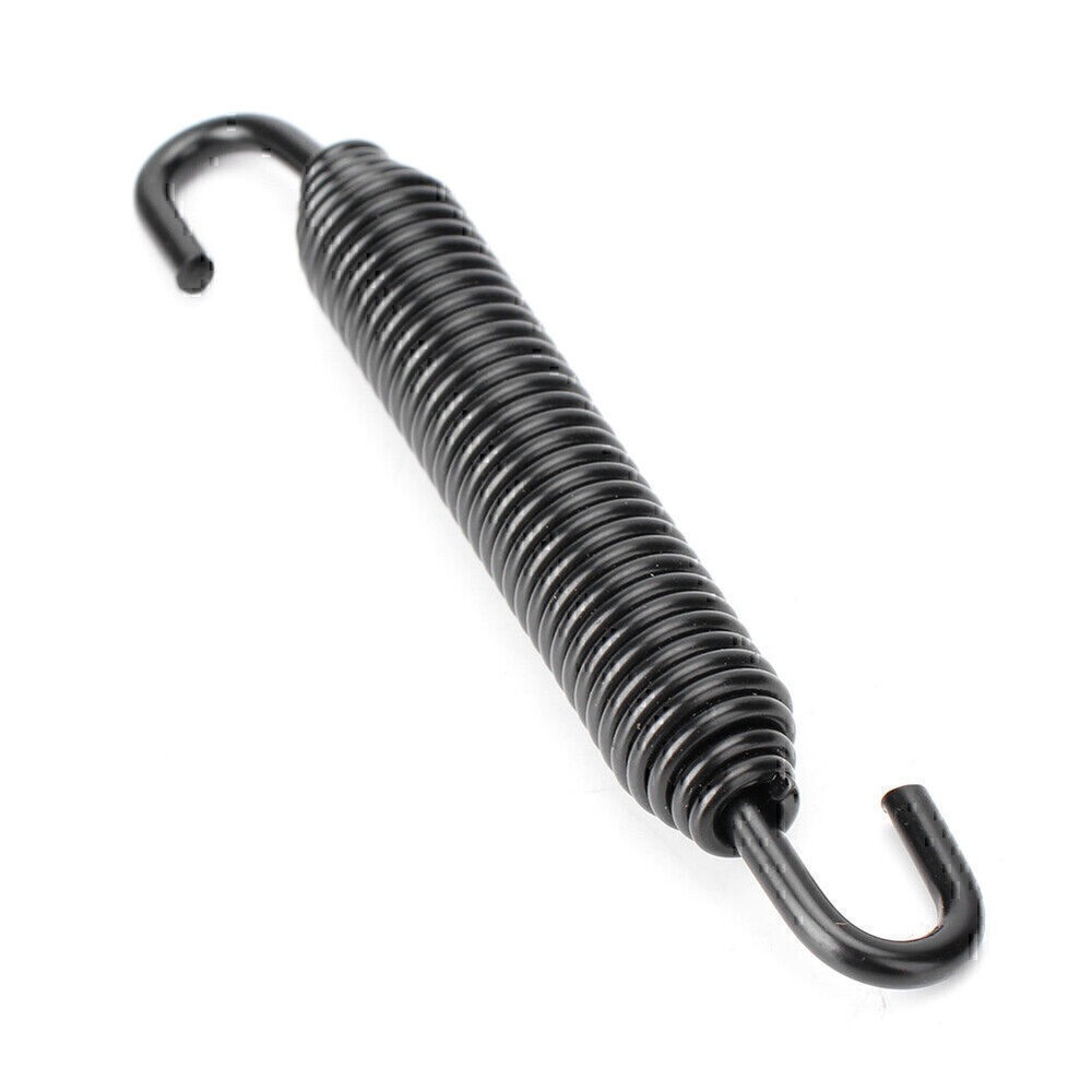 Universal Long Stainless Header Exhaust Springs Motorcycle Black US