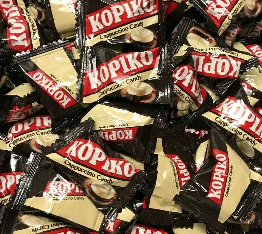 Bulk 200/400 Pcs, Kopiko Cappuccino Candy or Coffee Candy - Individually Wrapped
