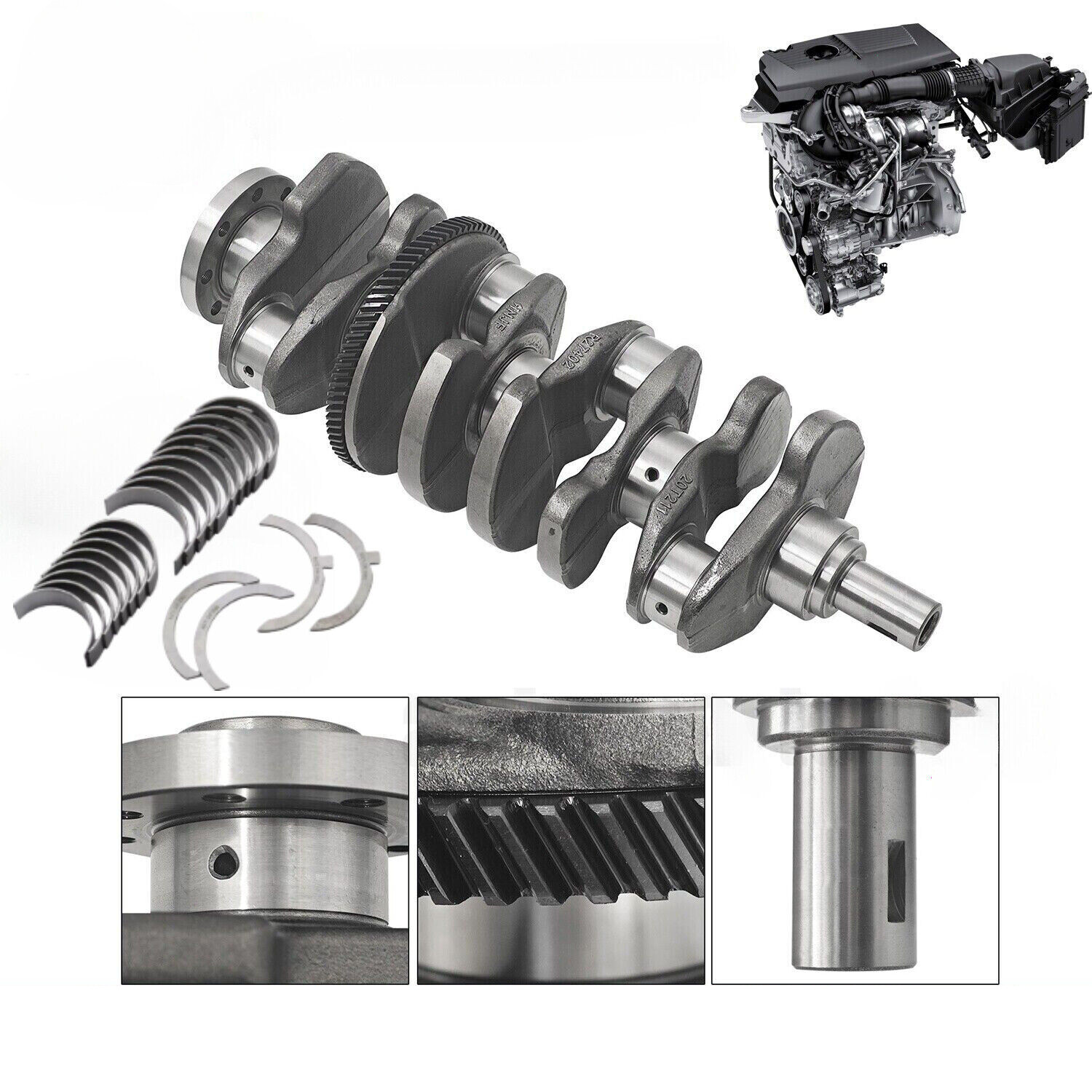 2.0L M274 M270 Engine Crankshaft & 4X Con Rods & Bearings Set For Mercedes-Benz