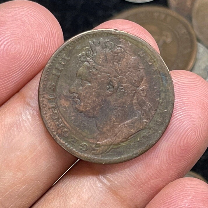 1825 Great Britain One Farthing Coin