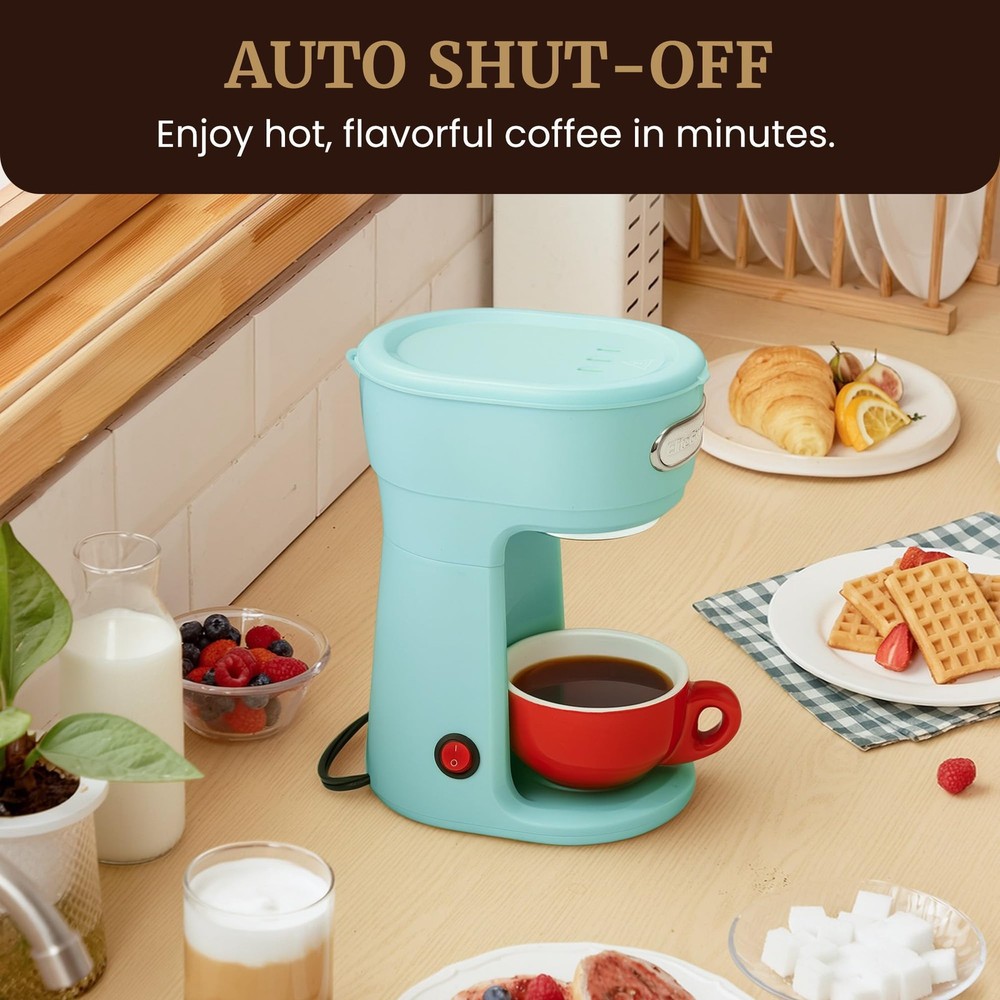 Elite Gourmet EHC242M Personal Single-Serve Compact Coffee Maker Brewer Includes