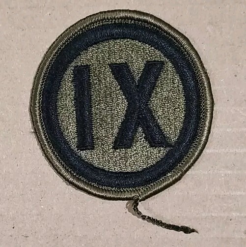Original Issue US 9th IX Army Corps Unit Embroidered OCP Shoulder Patch