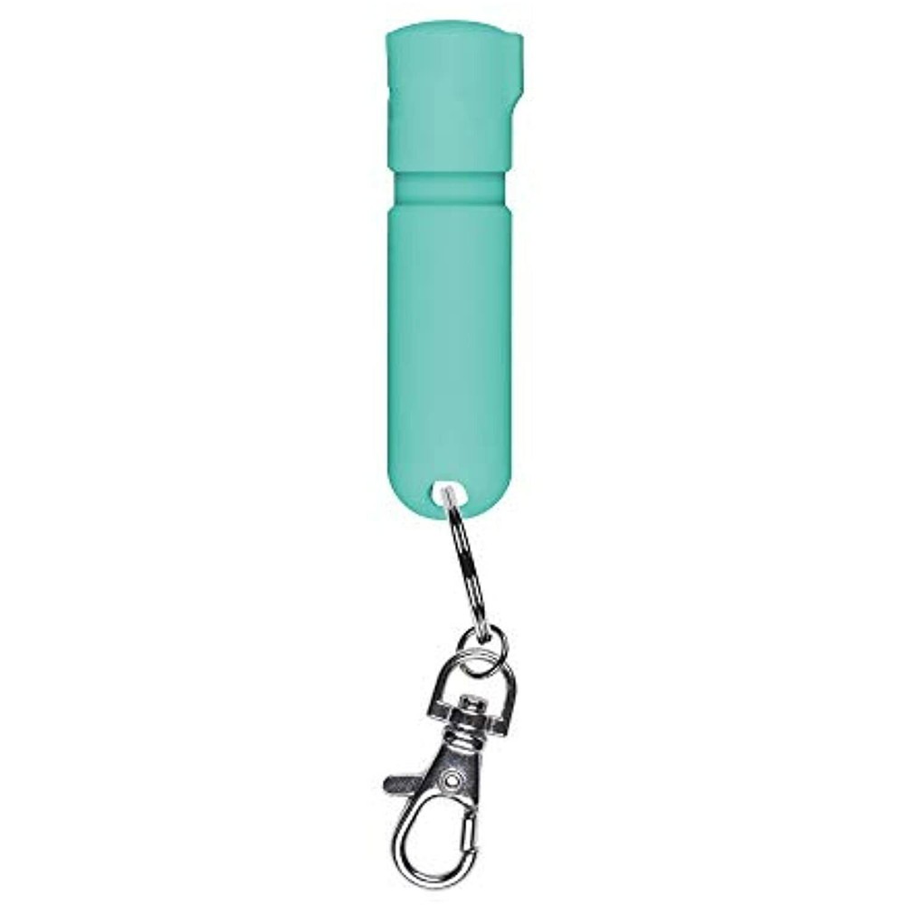 Sabre Mighty Discreet Pepper Spray with Snap Clip Keychain - Mint
