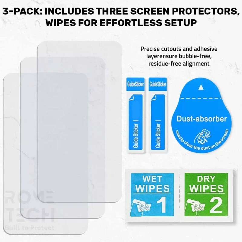 For Apple iPhone 15 Pro Max 2.5D Tempered Glass Screen Protector (3 Per Pack)