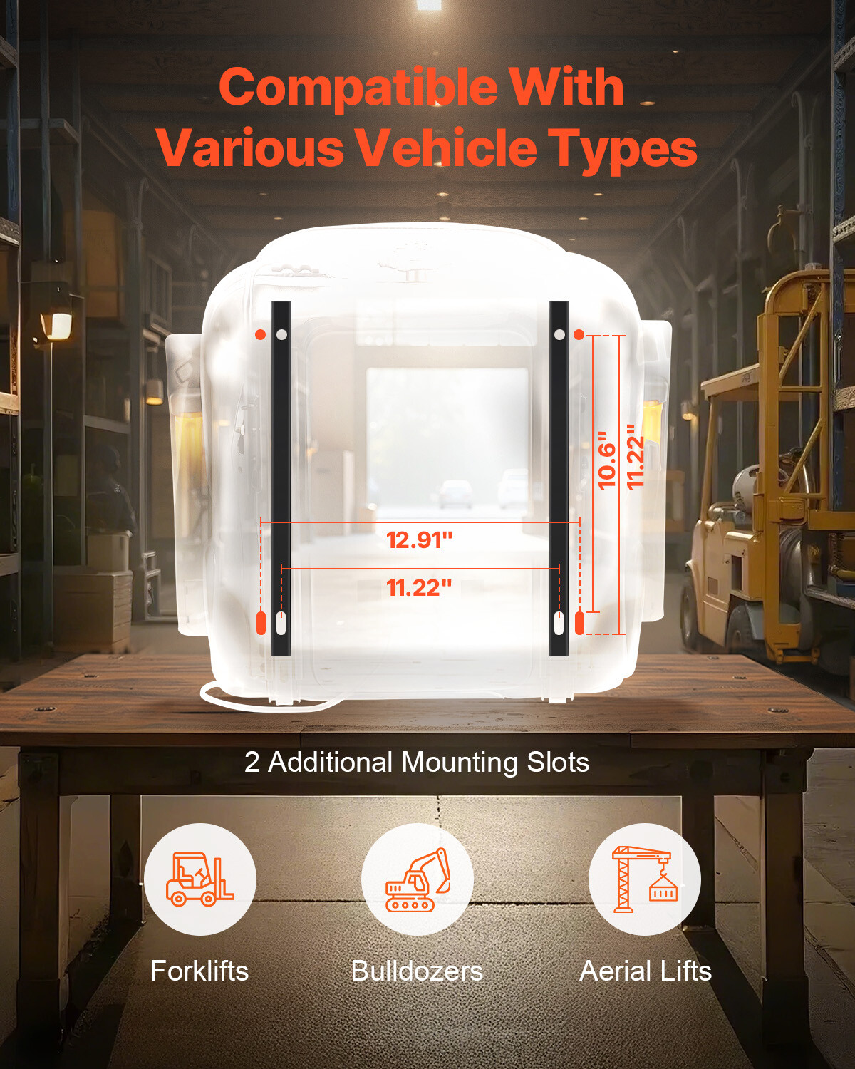 Forklift Seat Tractor Suspension Seat Fold Down Adjustable Back & Headrest