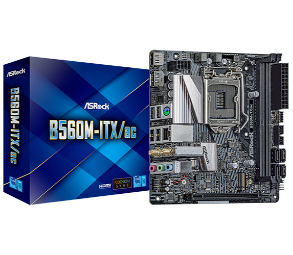NEW ASRock B560M-ITX/AC LGA 1200 Intel B560 SATA 6Gb/s Mini ITX Motherboard