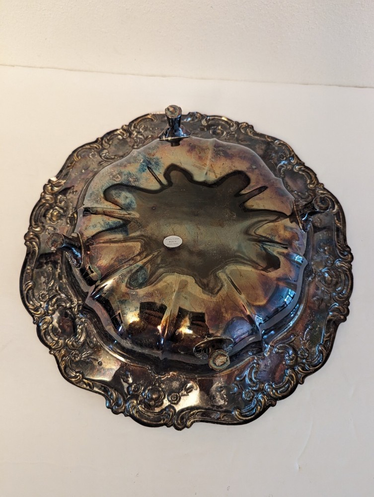 TOWLE? SILVERPLATE BOWL, CANDY DISH 11 INCH Dia. - Hong Kong