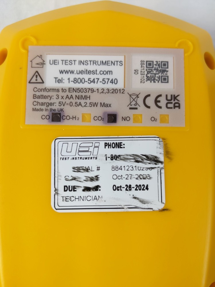 UEi C161 Residential Combustion Analyzer - READ