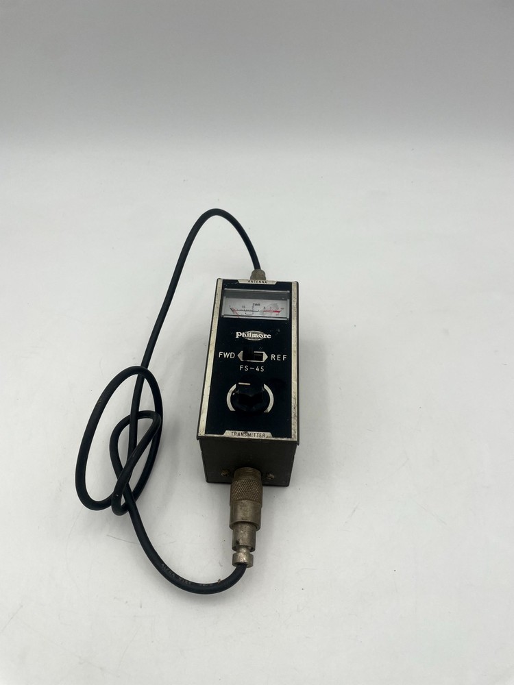 Philmore FS-45 Standing Wave Bridge & Field Strength Indicator Meter Black