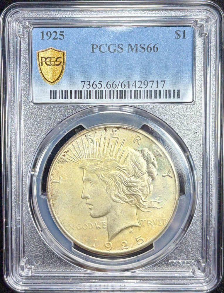1925 PCGS MS66 Silver Peace $1 - Toned