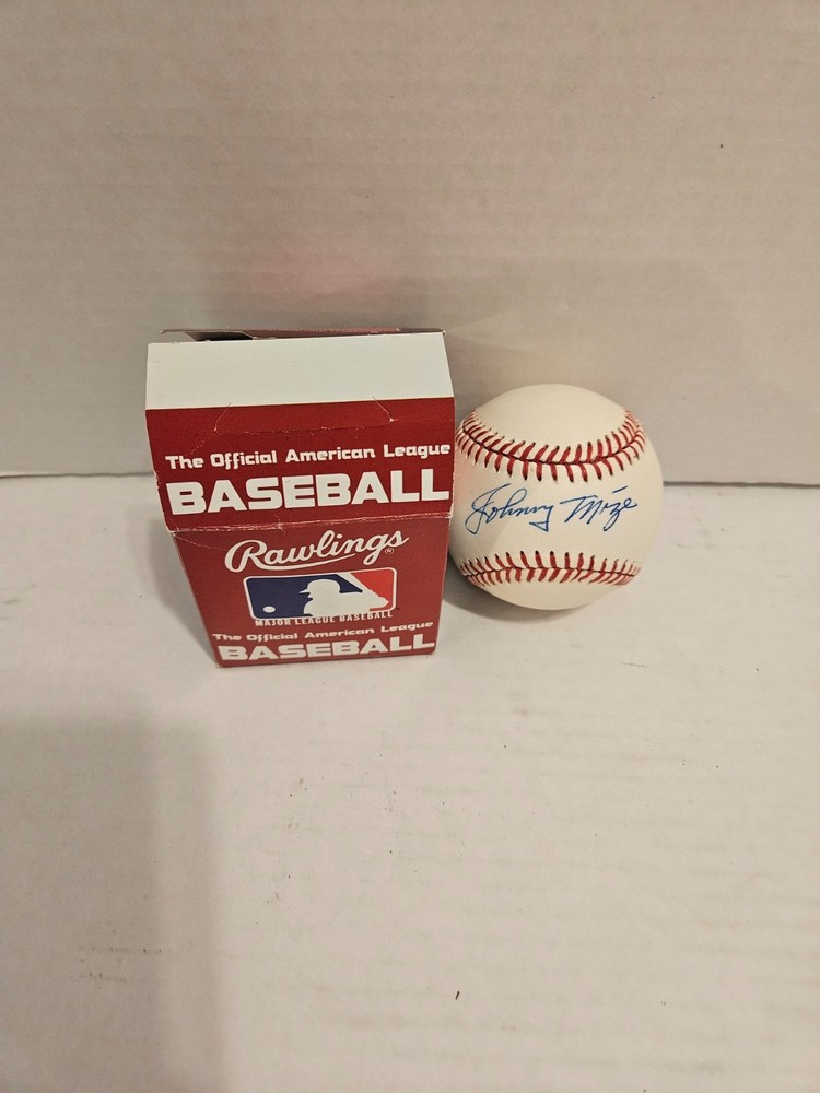 Johnny Mize Autographed Baseball