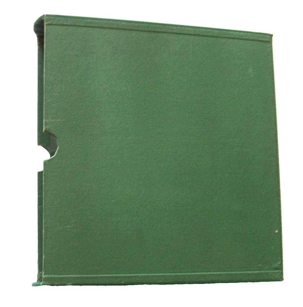 Green SLIPCASE for Binders - 11 5/8" x 12 1/2" x 2 3/4"- Gently Used Slip Case