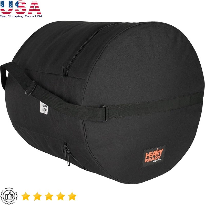 Tom Drum Bag 18in Large Capacity 10mm Padding Durable Nylon Adjustable Strap New