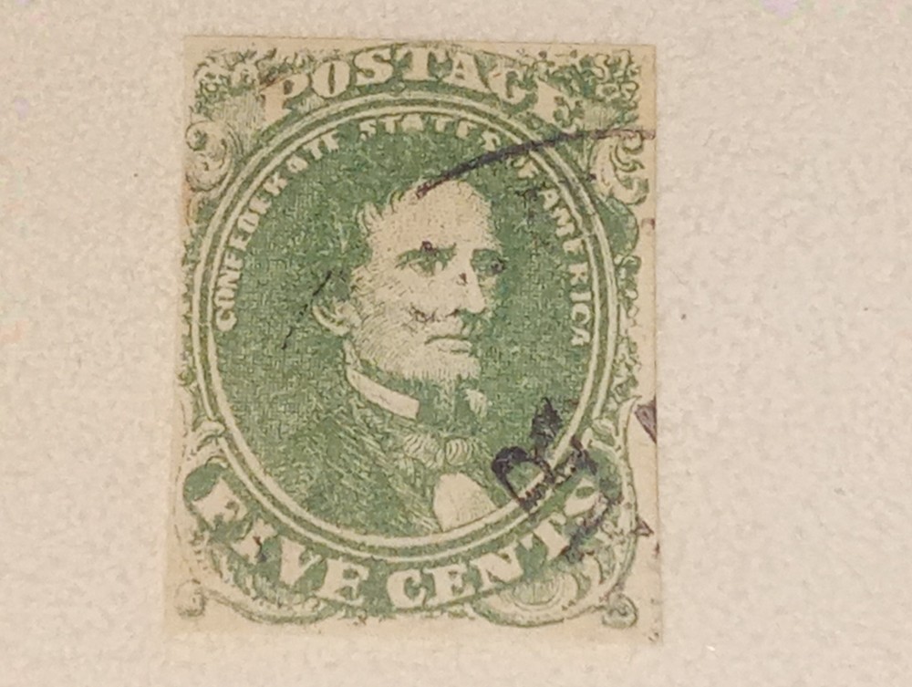 Heritage Collection Confederate States Jefferson Davis 5 CentsUsed
