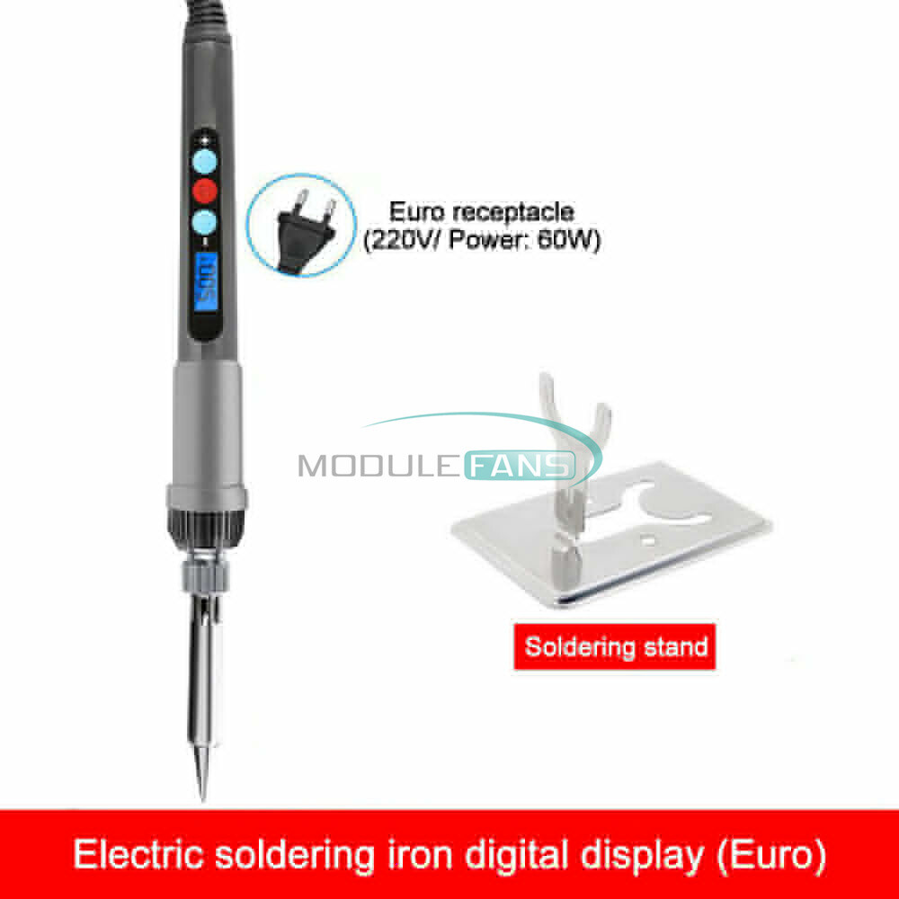 60W Electric Soldering Iron Kit Adjustable Temperature Welding Solder Tool