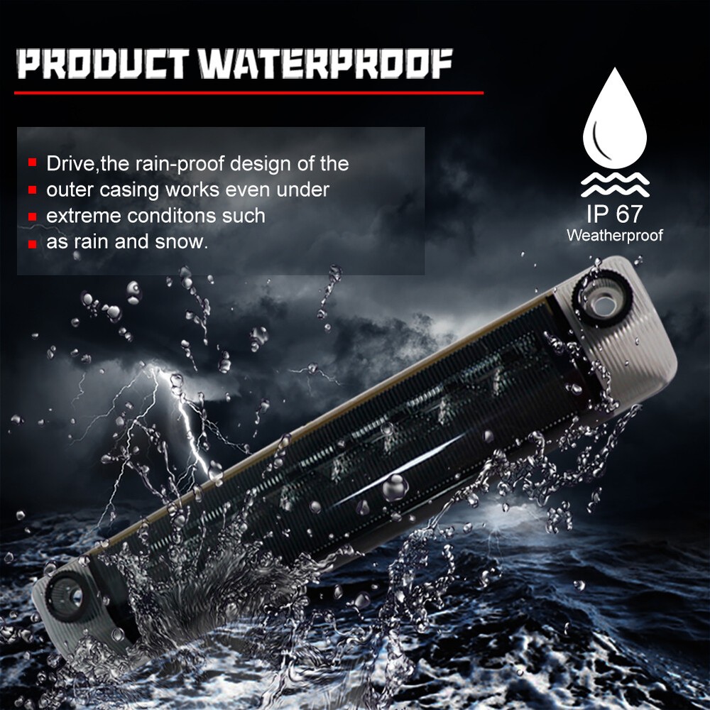 Black 3D LED Tube/9-LED 3rd Brake Light Assembly For Toyota Prius 4Runner Sienna