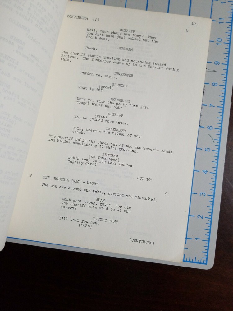 Mel Brooks - When Things Were Rotten script - "The Spy" (Part 1) RARE!!!!