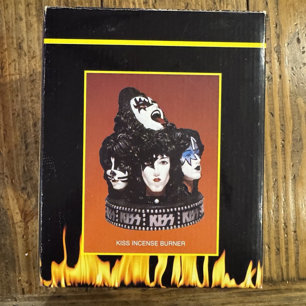 KISS Incense Burner 1998 Signatures Superstars KISS Army Depot NIB Vintage