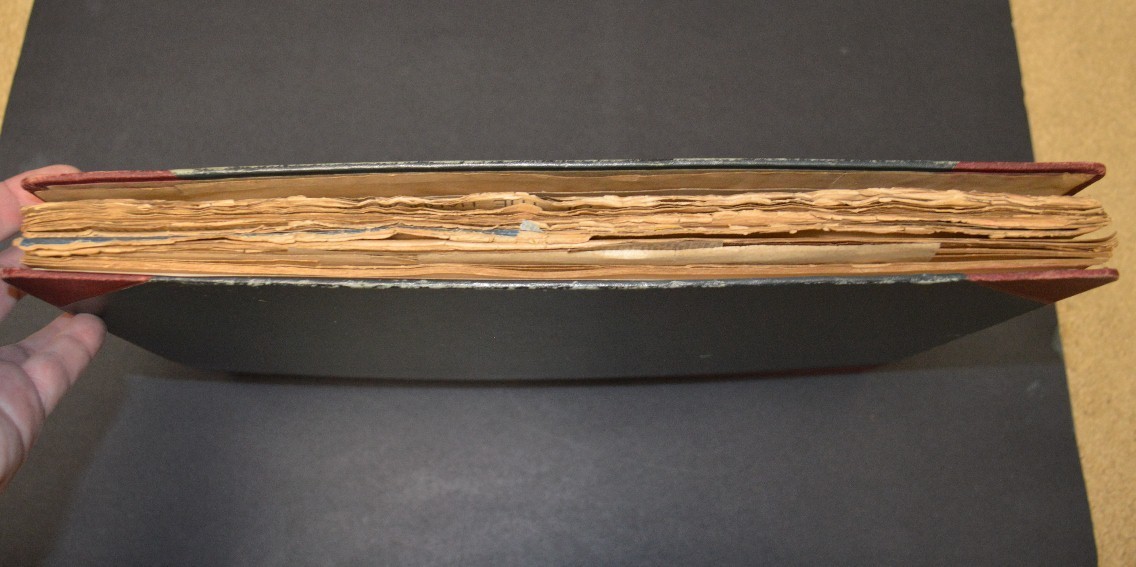 Antique 1898 SPANISH AMERICAN WAR SCRAPBOOK, Huge, Original ! Remember the Maine