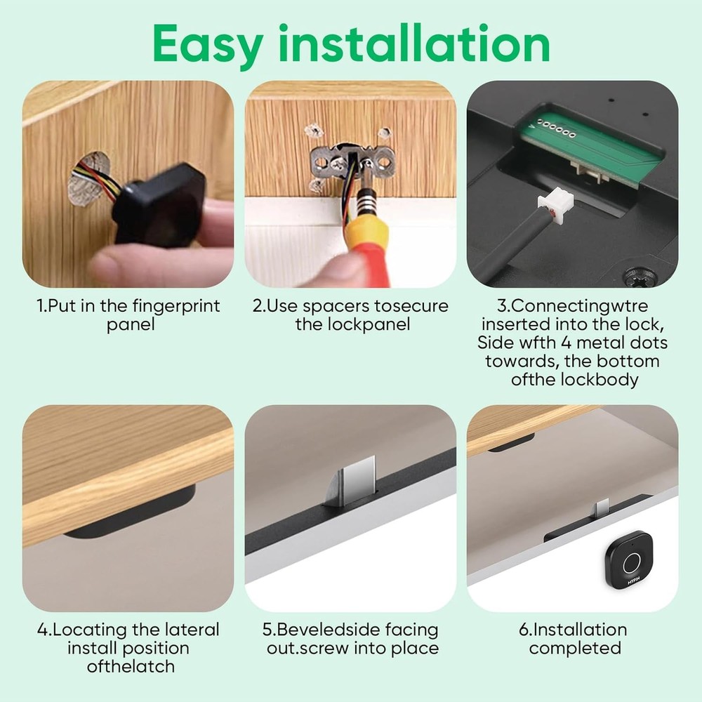 Smart Biometric Keyless Lock: Bluetooth & Fingerprint Access for Safe Storage