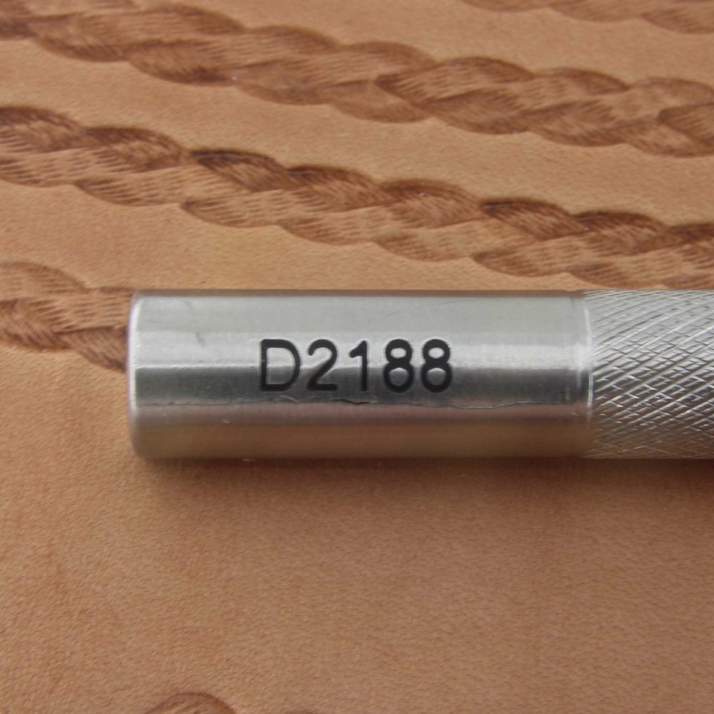 Stainless Steel Craftplus - Small Triple Textured Braid Stamp (Leather Tool)